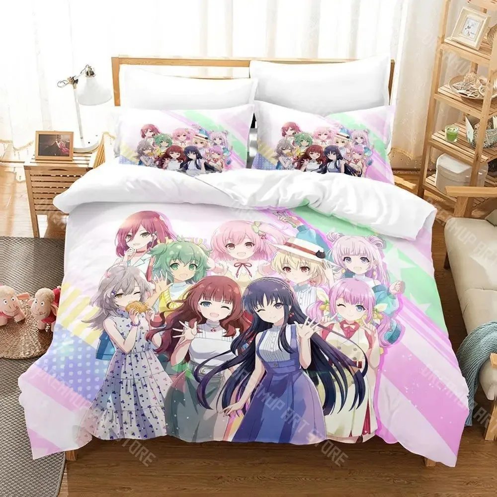 3D Printed Assault Lily Bouquet Bedding Set for Boys Girls Duvet Cover And Pillowcase Twin Queen King Full Single Double Sizes