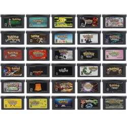 32 Bit Video Games Cartridge GBA Game Console Card Pokemon Flora Eclipse Eruption Clover Creepy Black Dark Cry for Fans Gift