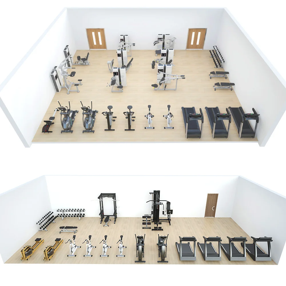 ลู่วิ่งไฟฟ้าจอ LCD ระดับไฮเอนด์สำหรับโรงแรม พร้อมอุปกรณ์ออกกำลังกายครบวงจรและโซลูชั่นสนับสนุนการฝึกคาร์ดิโอ