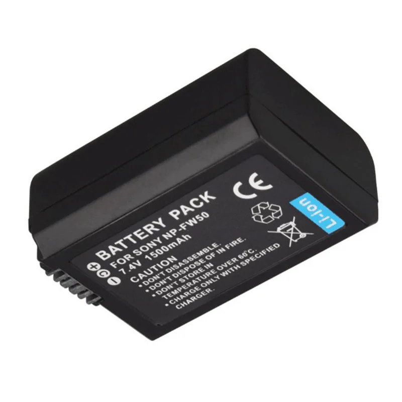 

1500mAh NP-FW50 NP FW50 Li-ion Battery +Charger for Sony A6500 A6000 A5000 A3000 A7R A7S NEX-3 NEX-7 NEX-3N A7II A7RII A7SII A7S