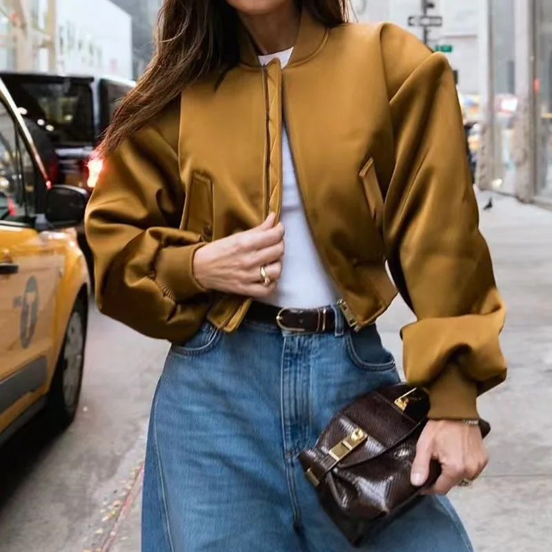 

Женская короткая куртка, стильная повседневная стеганая парка, высококачественная теплая куртка-пилот, 2025, зима, новое поступление, Y2K