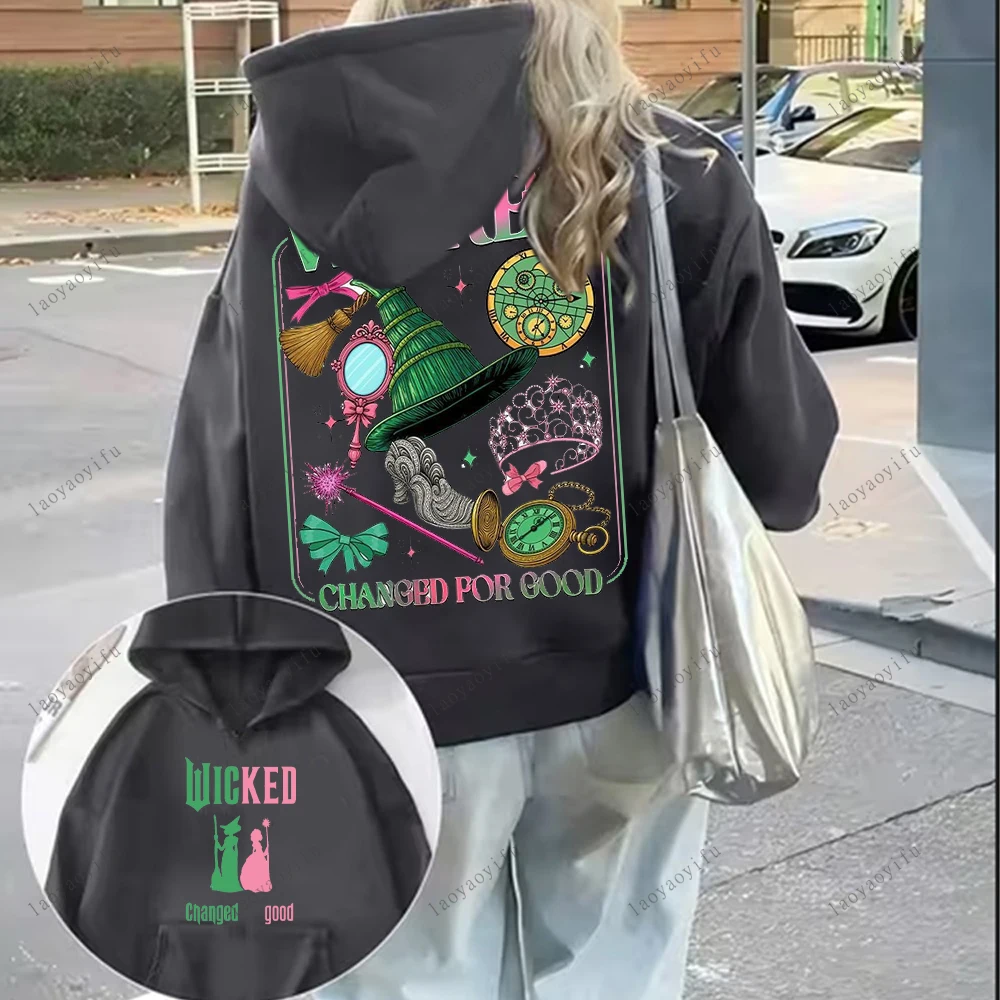 الشريرة المطبوعة هوديي المرأة للجنسين البلوز الشارع أزياء طويلة الأكمام الرياضية الإبداع نمط نمط الملابس