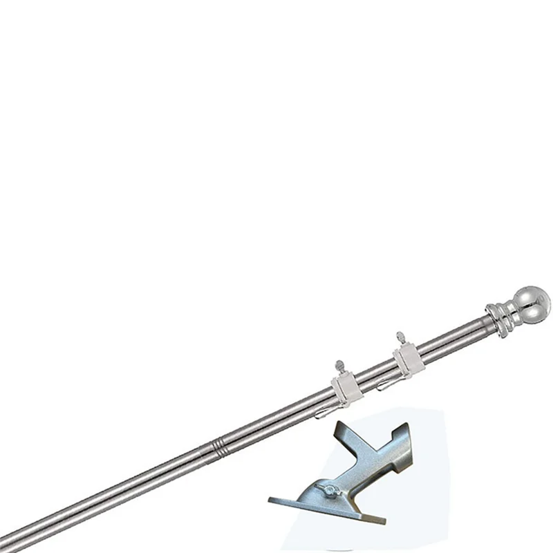 ABRB-Mastro de bandera para exteriores, asta de bandera giratoria sin bobinado, mástil de bandera de Metal, mástil de bandera desmontable para jardín