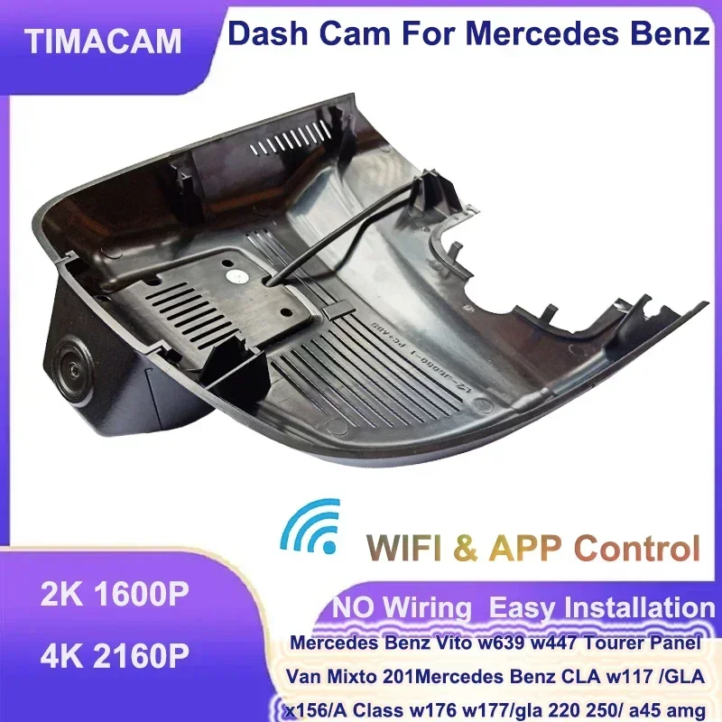 

4K Wifi Car Dvr Dash Cam Front and Rear for Mercedes Benz GLA x156 CLA w117 A Class w176 w177 gla cla 200 220 220d 250 a45 amg