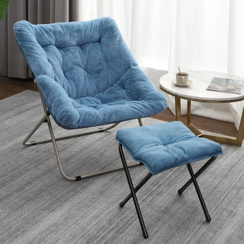 Luxury Folding Recliner Chair for Home Balcony Single Sofa Lazy Seat for Pregnant Women Lunch Break Leisure Furniture