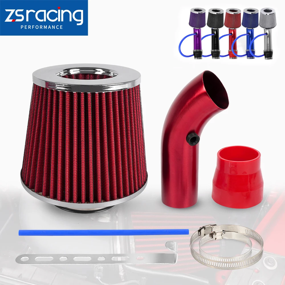 

3" 76mm Air Filter Car Cold Air Intake Turbo Filter Aluminum Air Filter Induction Flow Hose Pipe Kitt OFI109