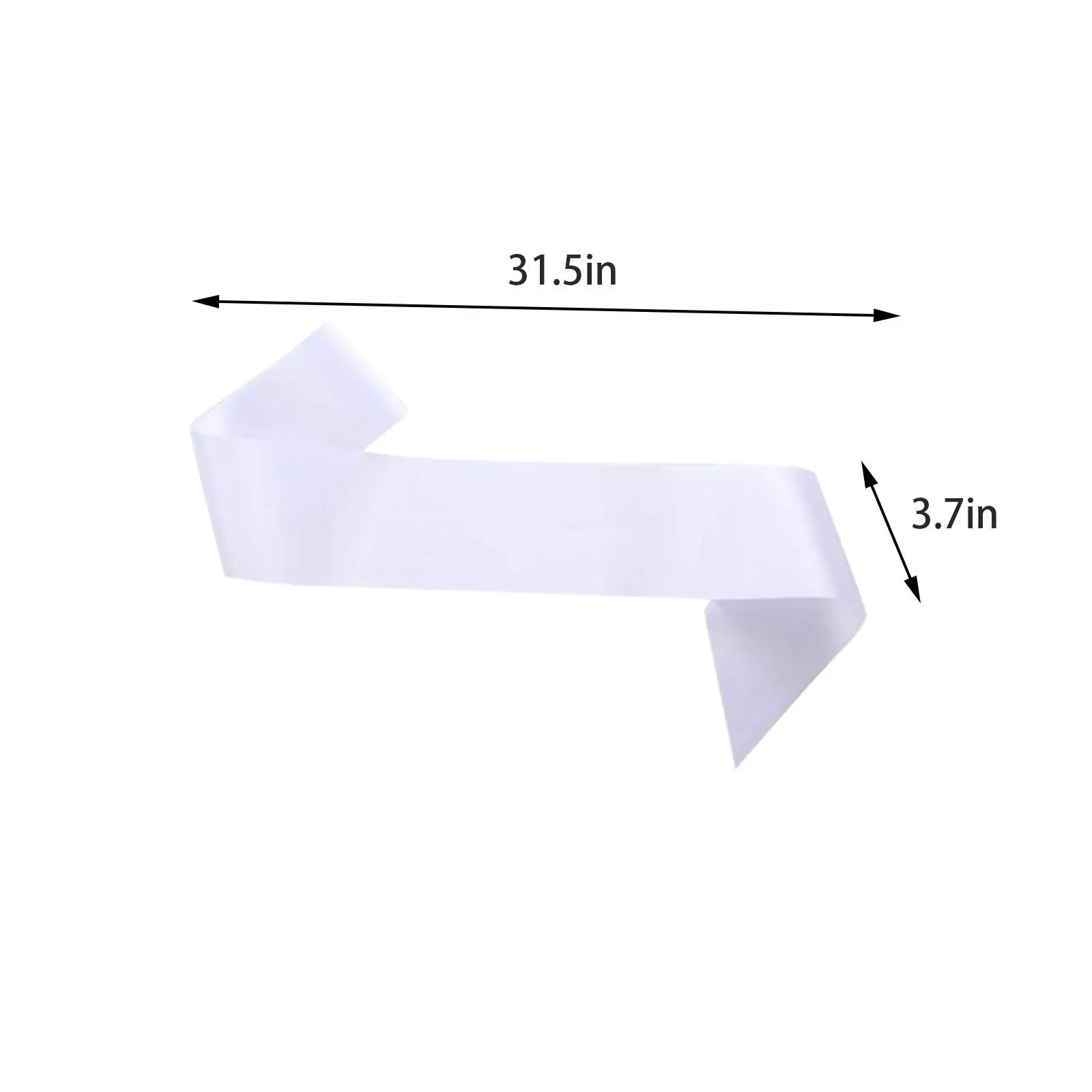 결혼식 졸업 미인 대회를 위한 16x 흰색 새시 광택 있는 빈 새틴 새시