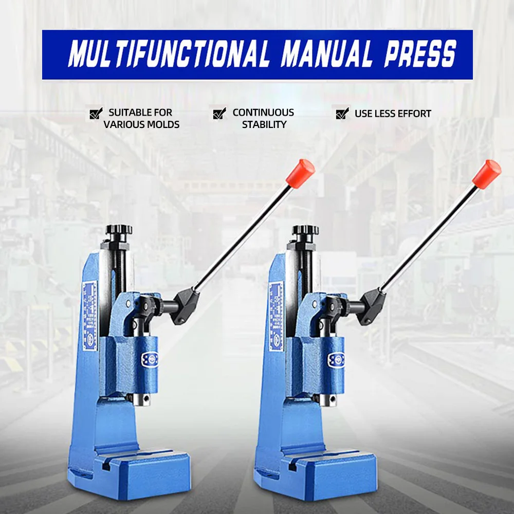 4KN Small Desktop Precision Manual Press J03-0.4A Manual Punching Machine Press Finale Machine Manual Die Cutting Machine