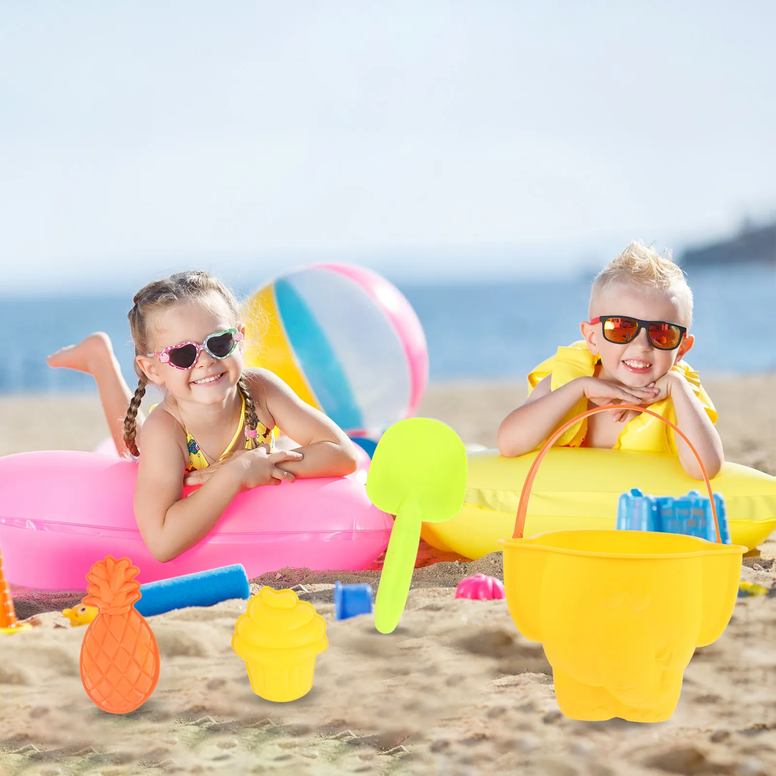 

Kids Toy Kit Beach Supplies Travel Sand Toys Outdoor Play for Playing House Girls