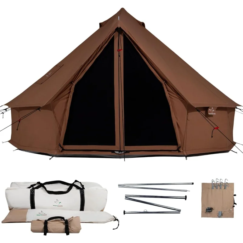 

WHITEDUCK Regatta Canvas Bell Tent - w/StoveJack, Waterproof, 4 Season Luxury Camping and Glamping Yurt Tent Outdoor