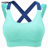 VEQKING Shockproof Sports Bra for Women Stylish Back Design, High-Impact Workout, Running, Sweat-Wicking & Quick-Dry Fitness Top