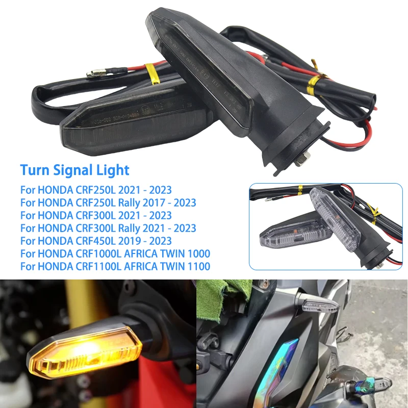 Luz de señal de giro para HONDA CRF250L Rally CRF300L Rally CRF450L CRF1000L CRF1100L Africa Twin Blinker accesorios de motocicleta