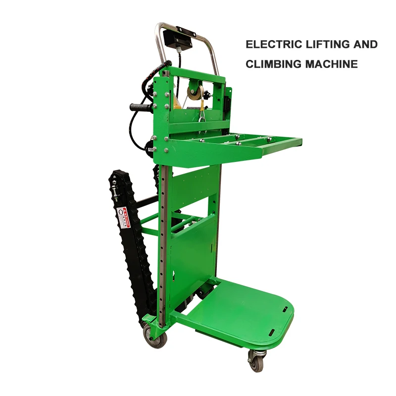 With Lifting Platform Electric Stair Climbing Vehicle Cargo Handling Cart Crawler-Type Up And Down Stair Automatic Loading