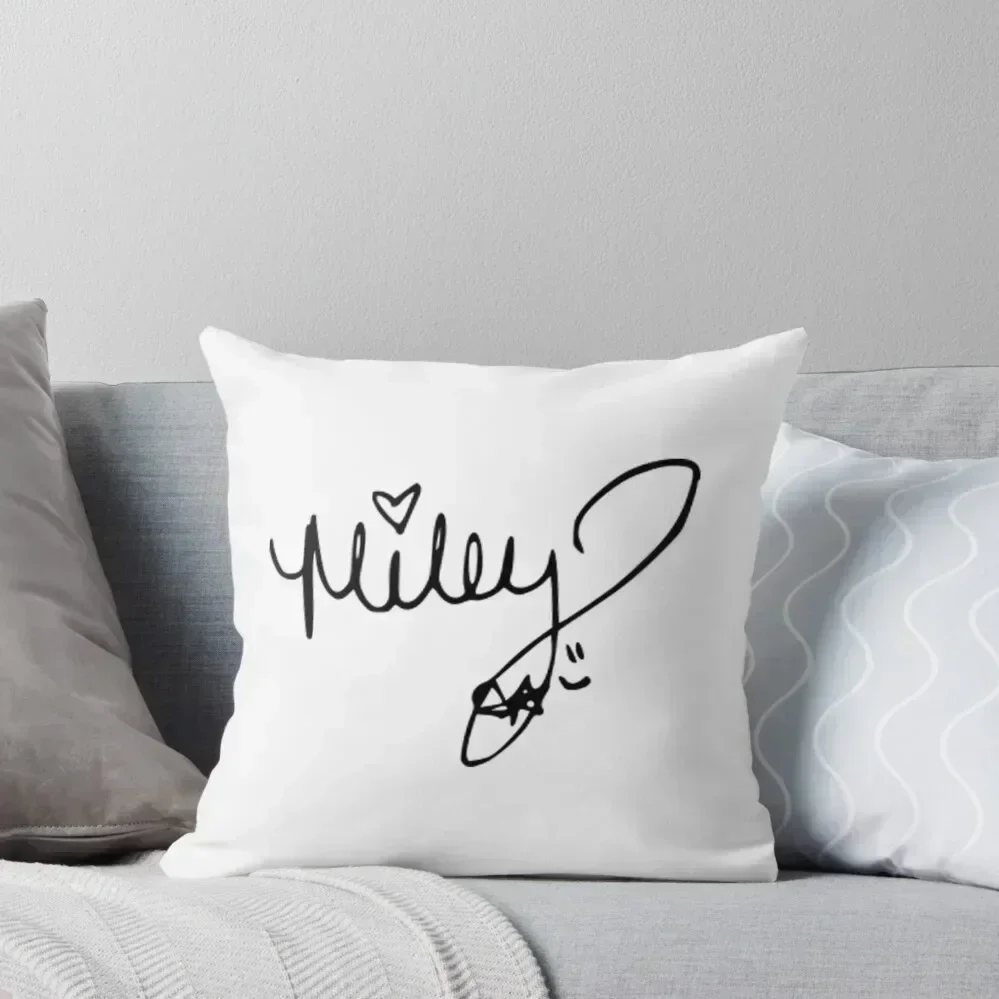 Miley Cyrus autograph Throw Pillow Christmas Throw Pillows Covers Pillow Covers Decorative sleeping pillows pillow