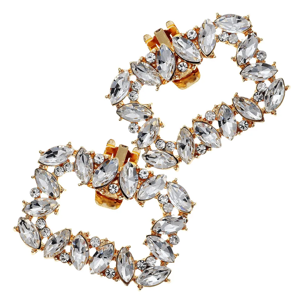 

2pcs Metal Shoe Buckle Zinc Alloy Clip Embellishments Detachable Bridal High Heel Sandals Accessories Shoe Clips Buckles