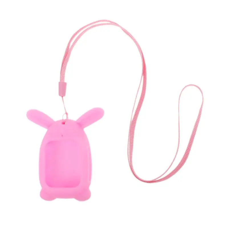 Soft Skin Friendly Protector Cute Rabbit Silicone Pendant Sling Protective Cover for Q90 Kids for Smart Watch