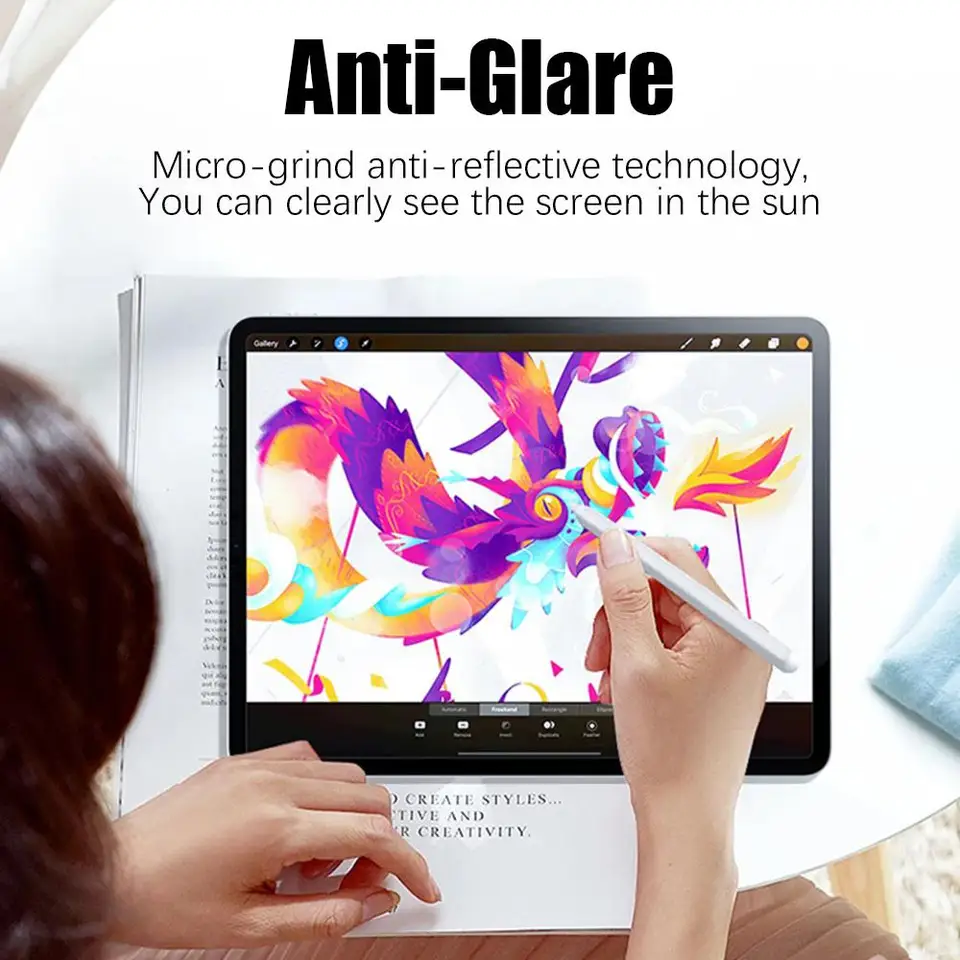 2 Piezas Película Sensación Papel para iPad 10 10ª Pro 13 M4 M5 12.9 2025 Protector de Pantalla iPad Air 11 5 4 M3 M2 A16 9ª Generación Mini 6 7 4