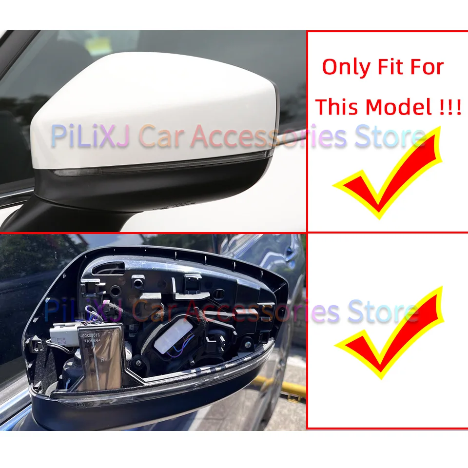 Auto Parts Rearview Mirror Cover Housing Shell For Mazda CX5 CX-5 KF 2017 2018 2019 2020 2021 Wing Mirror Case Lid With Color