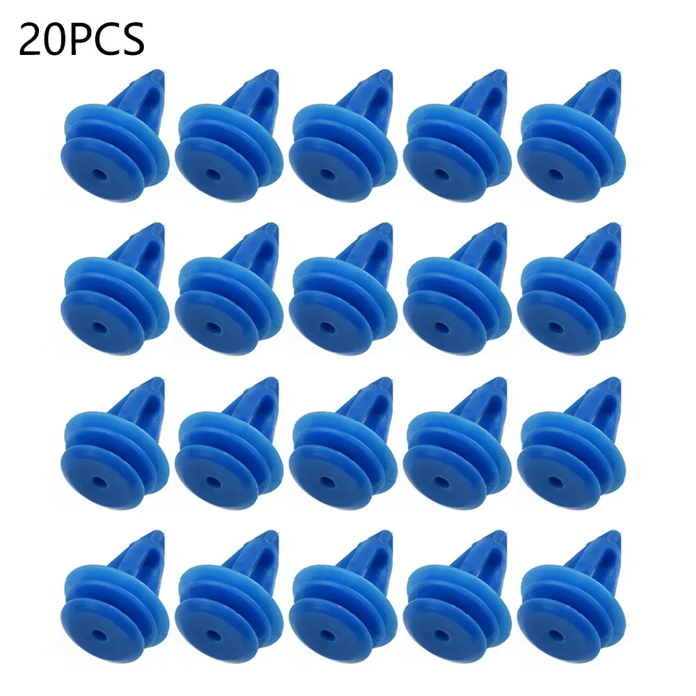 

Durable High Quality Practical Clips Retainer Outer 20x Curved Trim Wheel Arch LR027255 Mounting Blue Exterior