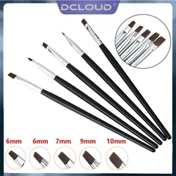 5Pcs/Pack Dental Resin Brush Pens Portable Teeth Whitening Care Tool Shaping Silicone Adhesive Composite Porcelain Dentistry