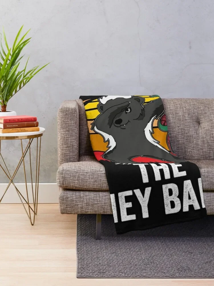 They Call Me Honey Badger graphic Dabbing Animal Lover Retro design Throw Blanket Custom Decorative Sofa Blankets