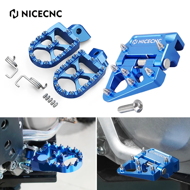 NICECNC For Yamaha YZ125 YZ250 1998-2023 YZ125X 2020-2023 YZ250X YZ250F WR250F Footrest Footpeg Rear Brake Pedal Lever Tip