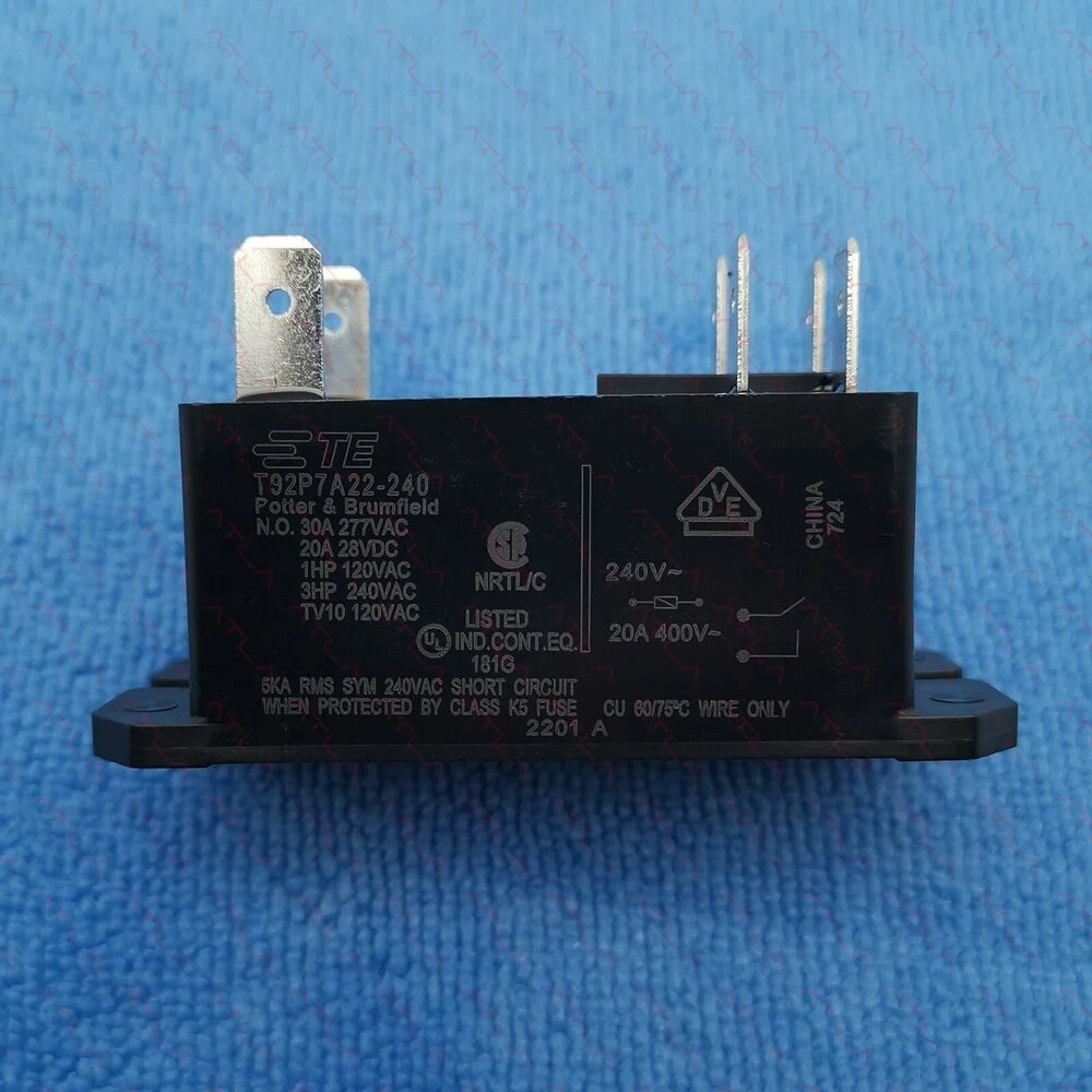 

1pcs T92S7D22-240 240V AC 6Pin 30A 240VAC Relay Original