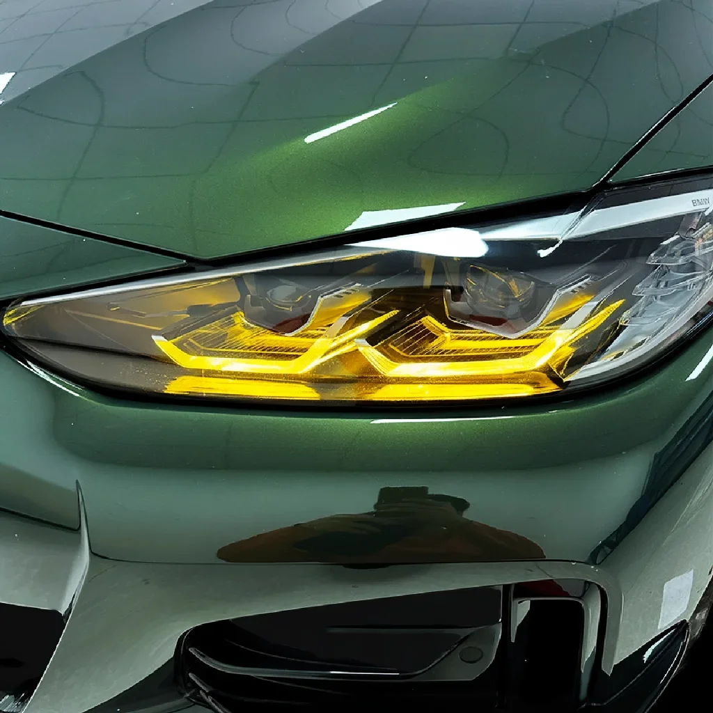 For BMW 4 Series M3 M4 2020-2023 G22 G23 G26 G82 425 430 440 Dual Color DRL Module Yellow &White LED Panel Daytime Running Light