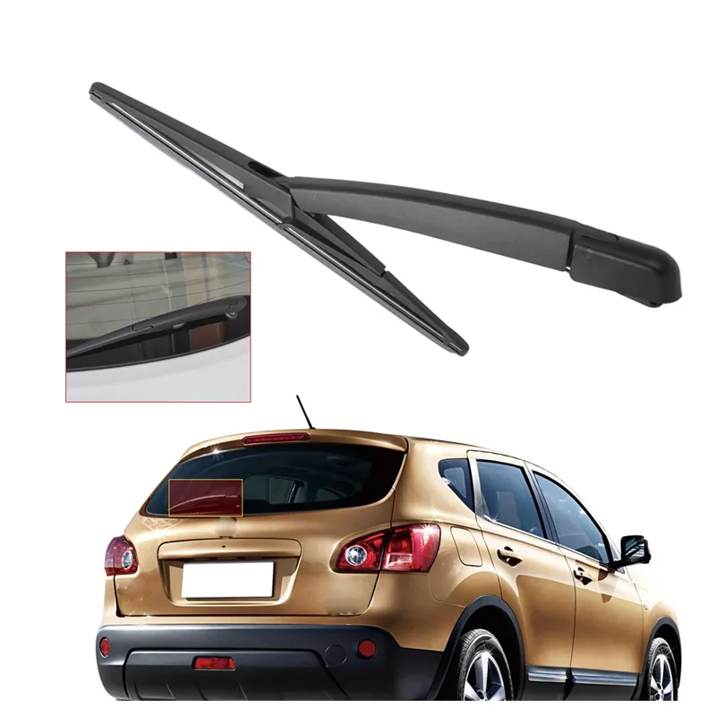 For Nissan Qashqai 2008-2013 Rear Window Windscreen Wiper Arm Blade Set Rear Wiper 2006 2008 2009 2010 2011 2012 2013