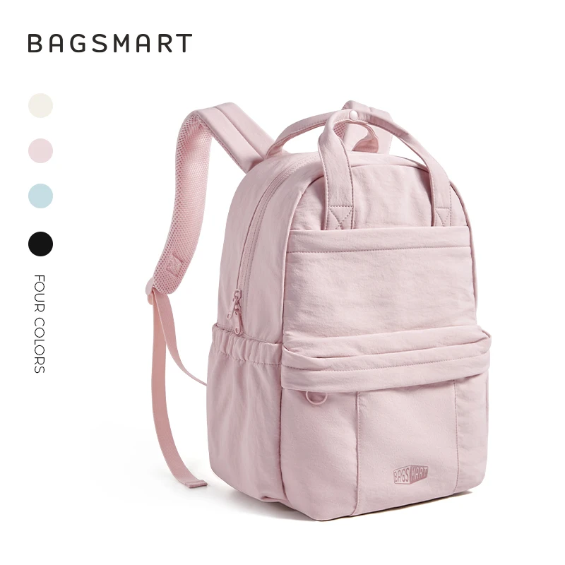 BAGSMART Schulrucksack für Mädchen, multifunktional, Freizeit, Reisen, Handgepäck, Rucksack, großes Fassungsvermögen, Business-Laptoptasche mit 14,3 Zoll
