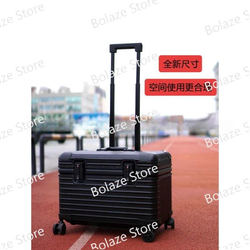 Aluminum Magnesium Alloy SLR Storage Boarding Makeup Photography Equipment Trolley Case