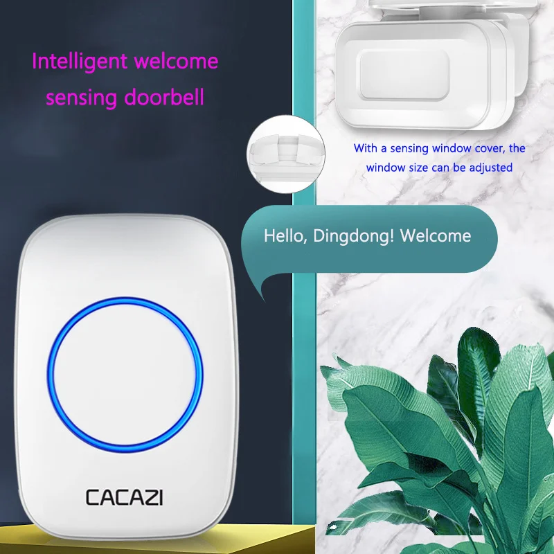 Intelligent Sensing Doorbell Split Store Door Bell Reminder Welcome Voice Announcer Sensor Long Distance High Sensitivity