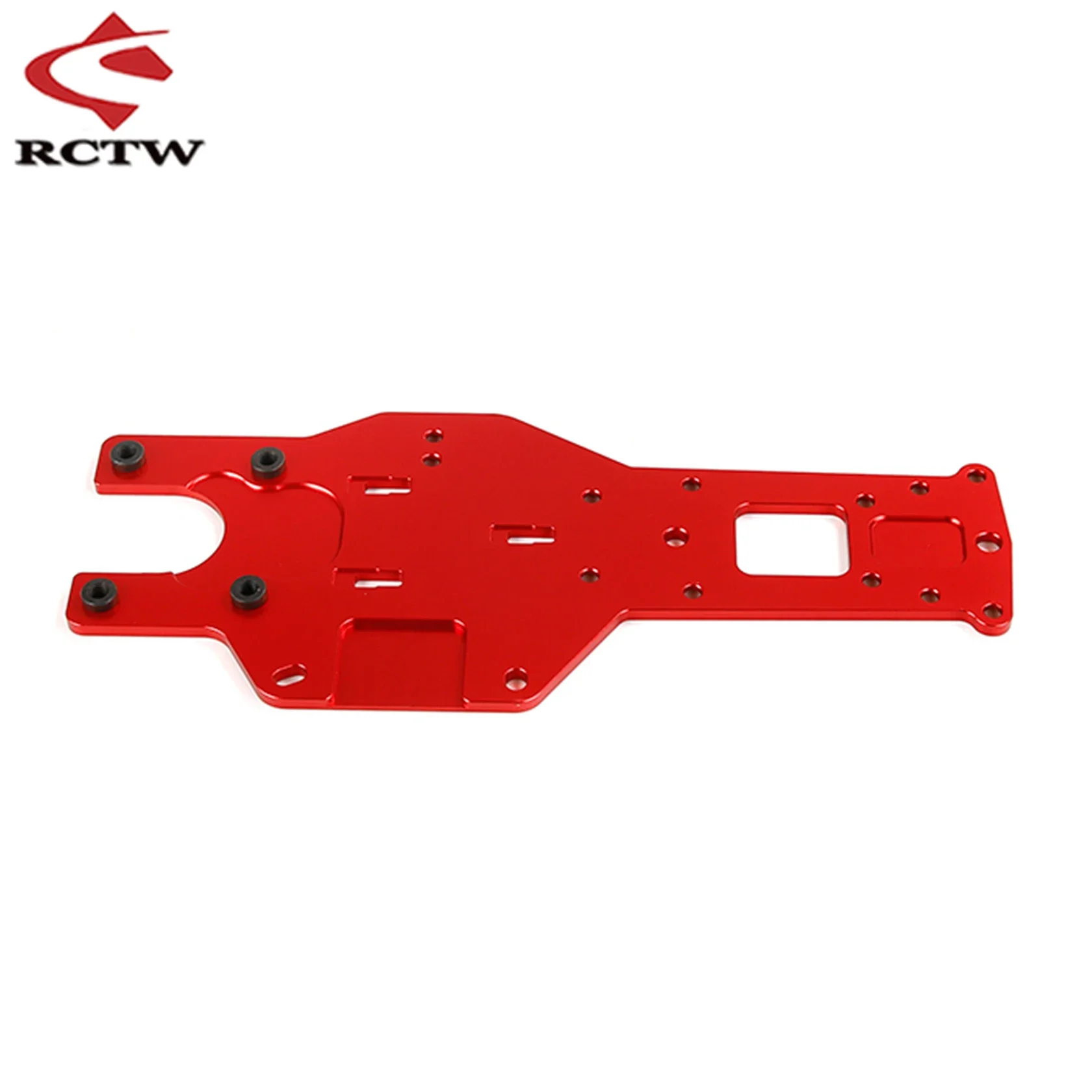 Piastra di protezione posteriore ispessita in metallo CNC per parti di automobili Rc per camion 1/5 Hpi Rovan Km Rofun Baja 5b 5t 5sc