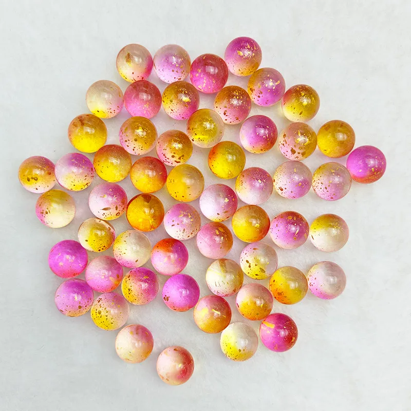 10-30Pcs 16MM Marbles Crystal Ball Starry Sky Glass Beads Stained Glass Vase Fish Tank Room Decor Ball Parent-child Marble Game
