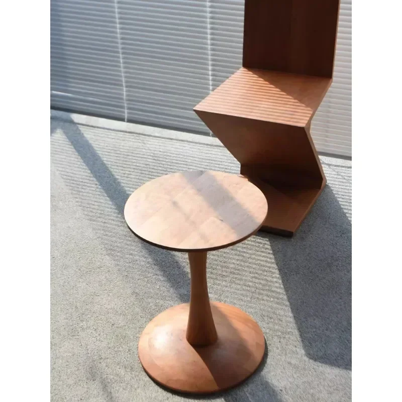 

Best Seller First Creative Minimalist Designer Coffee Table Cherry Wood Minimalist Edge Coffee Shop Homestay Solid Wood Corner T