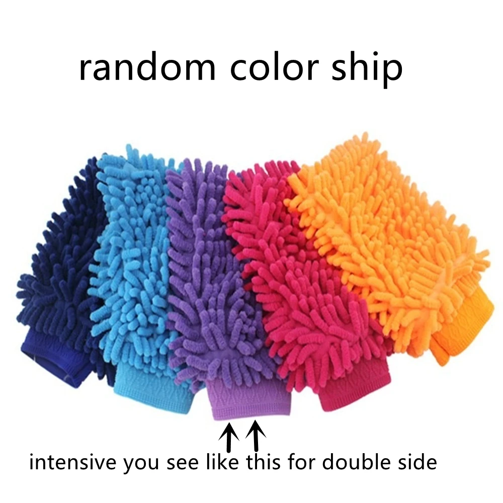 1/3/5 قطعة ستوكات قفازات غسيل السيارات السيارات واحدة الجانب الترا ماصة غسل سيارة الإسفنج خدش الحرة ستوكات أداة تنظيف السيارة #3