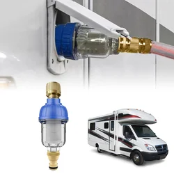 1Set Caravan Filter Water Tank Filling Pre-Filter Outdoor RV Faucet Impurity Gravity Fill External Water Purifier RV Accessories