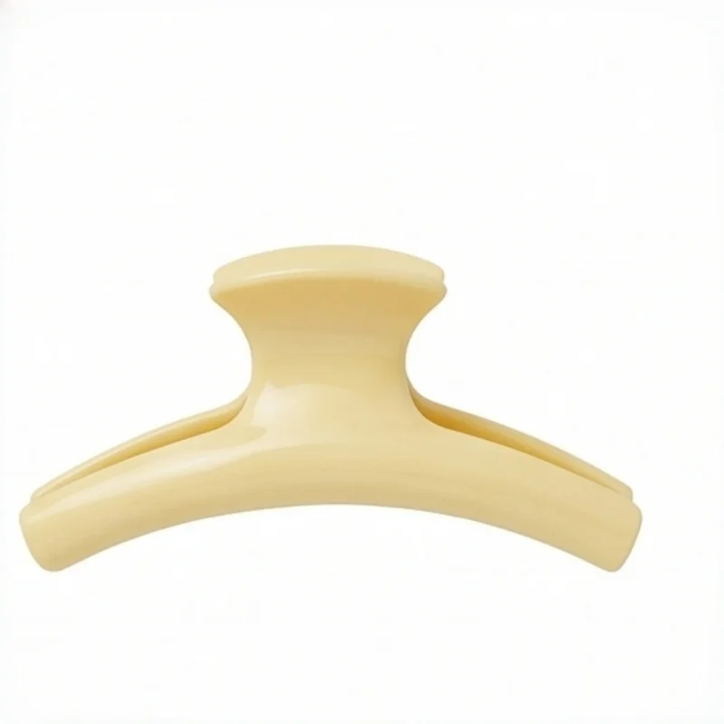 2Pcs Sweet Korean Yellow Cross Ellipse Geometric Shark Hair Claw Ponytail Holding Gripper Trendy Girls Daily Hair Accessories image 6