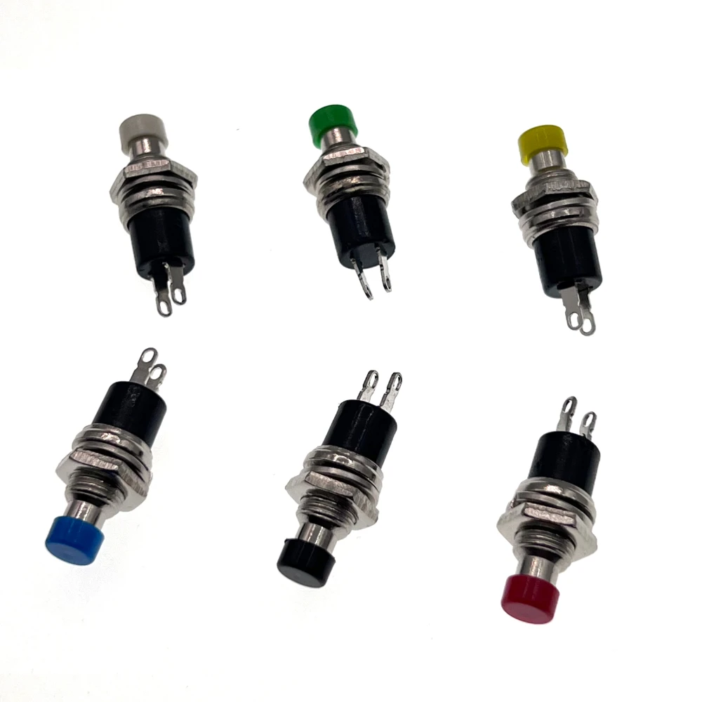 

100PCS PBS-110 7MM Momentary Push Button Switch Press The Reset Switch Momentary ON OFF Push Button Micro Switch Normally OpenNO