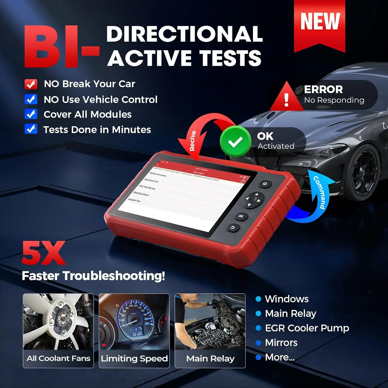 LAUNCH X431 CRP919X-Lite OBD2 Scanner Car Diagnostic Tool Automotive Scanner Auto Scan Diagnosis X-431 Free Shipping