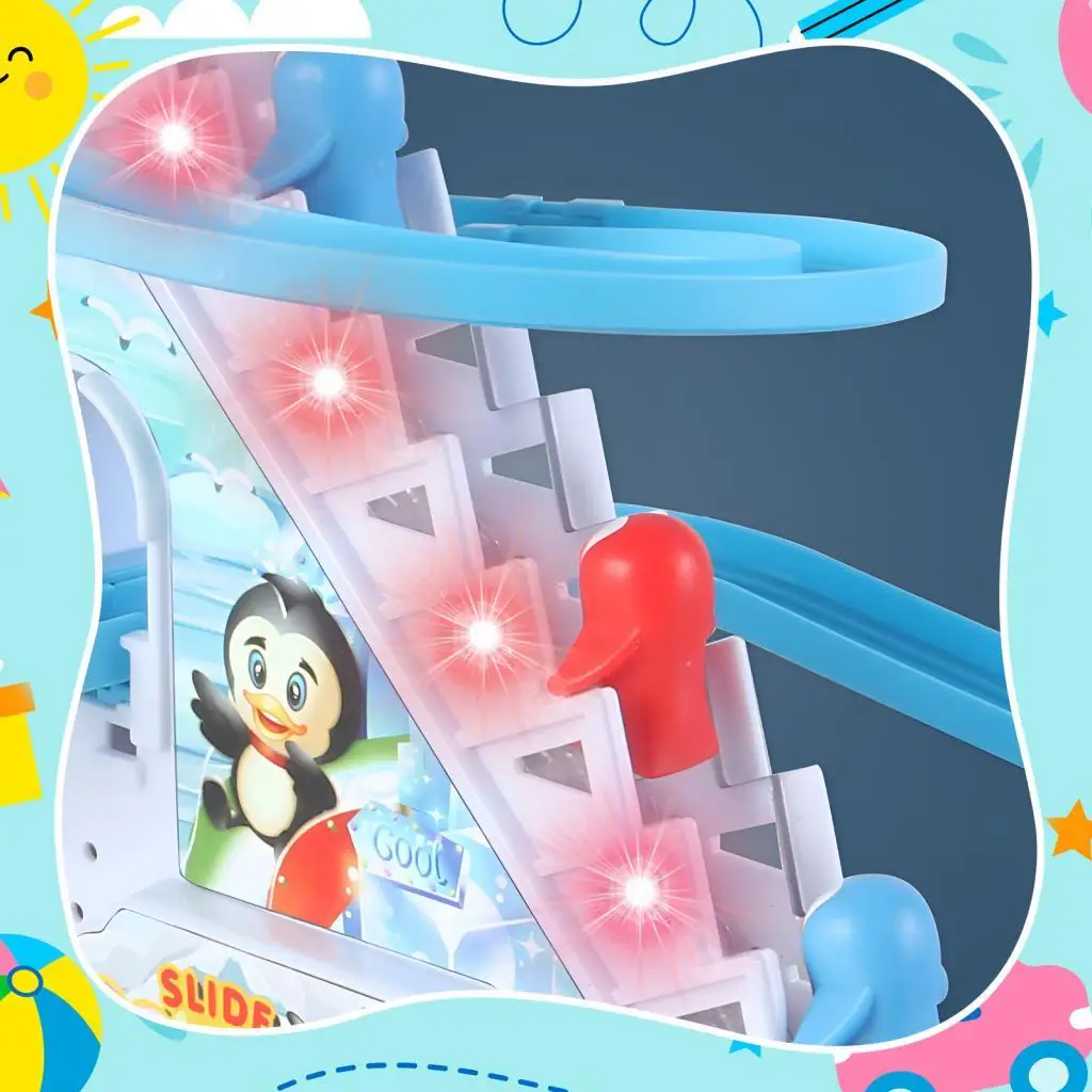 

Playful Roller Coaster Toy Penguin Durable Small Penguin Climbing Toys for Boys Girls Christmas Preschool Kids Children Gifts