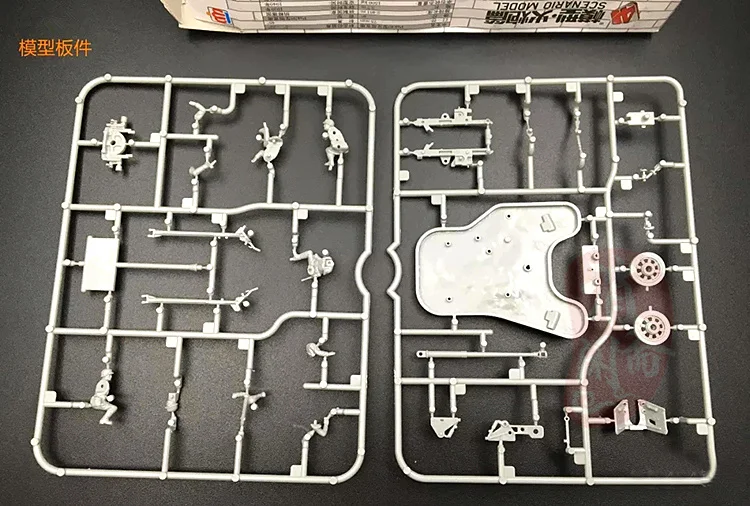 Modelo de ensamblaje 4D de la Segunda Guerra Mundial, pistola antitanque PAK40/lanzador de cohetes, juguete de escena de artillería enchufado con pegamento gratis, 1/72