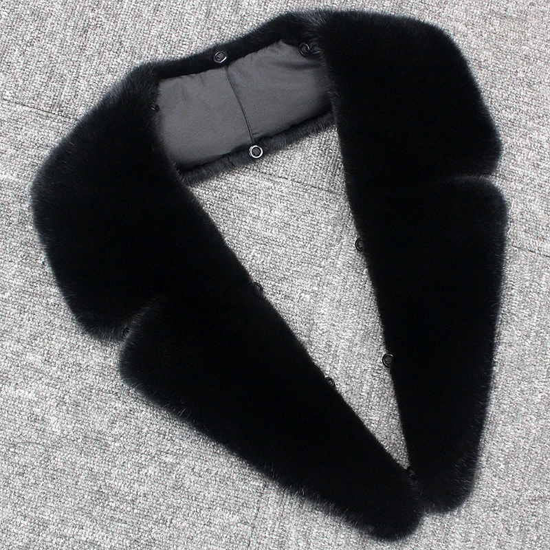 visón, cuello de fruta verde para el calor del invierno, visón, cuello de cuerno de buey adecuado tanto para hombres como para mujeres, cuello de traje agrandado