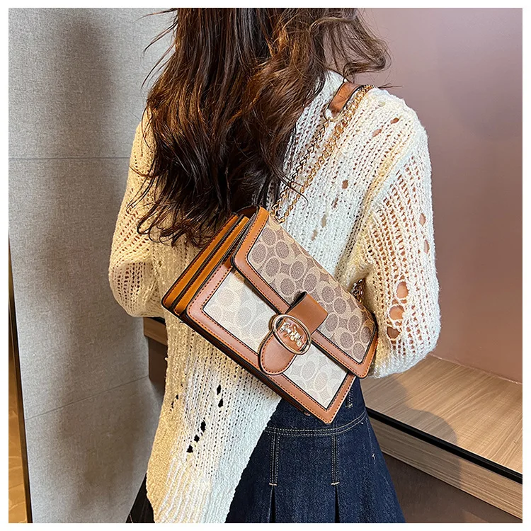 

2025 Popular High - end Women's Small Square Chain Bag - Retro - Style Shoulder Messenger, All - Occasion Versatile