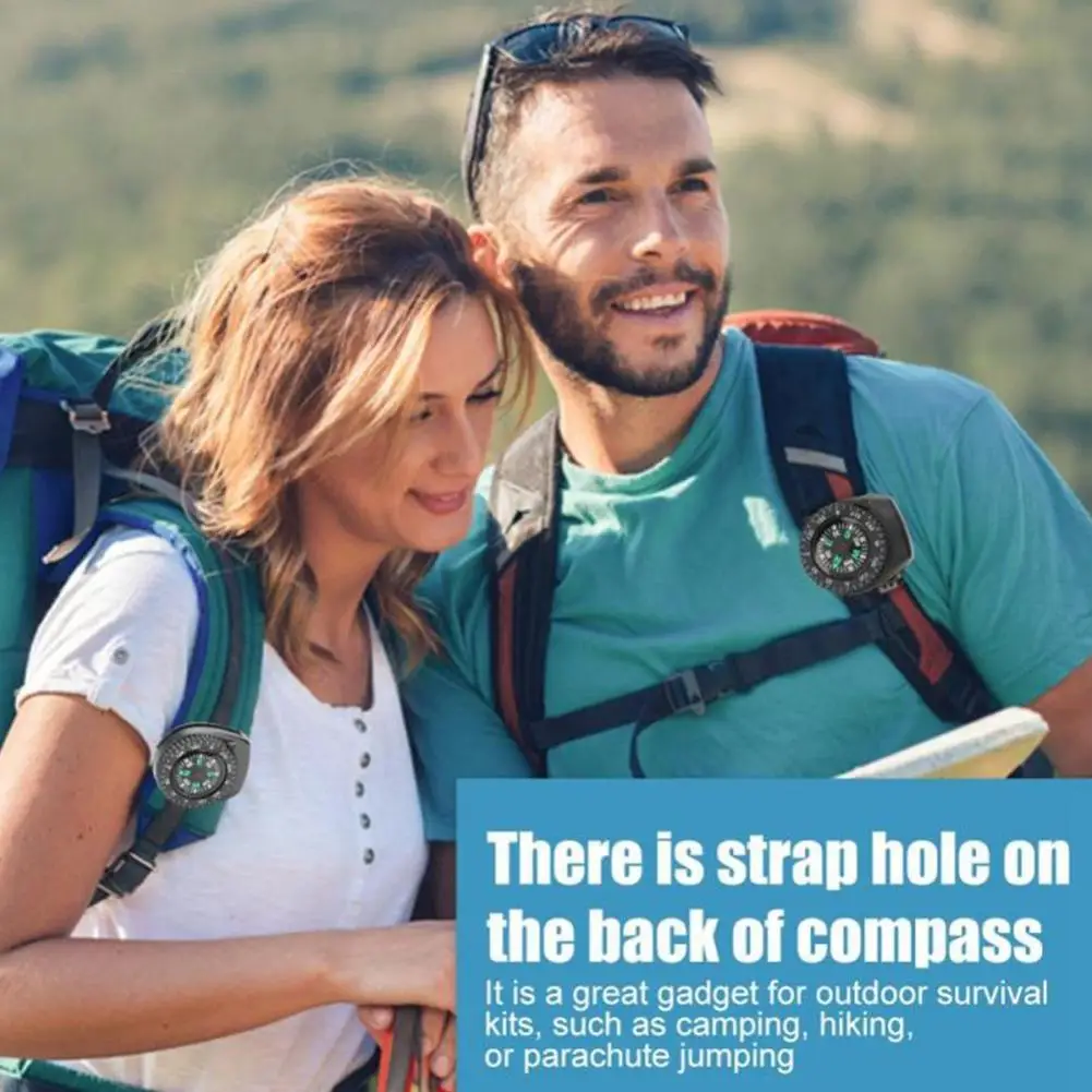 32x26MM Mini Portable Compass Watch Band Slip Navigation Compass Wrist Camp Navigation Compass Watch Strap 2026 New 1/2/3PCS