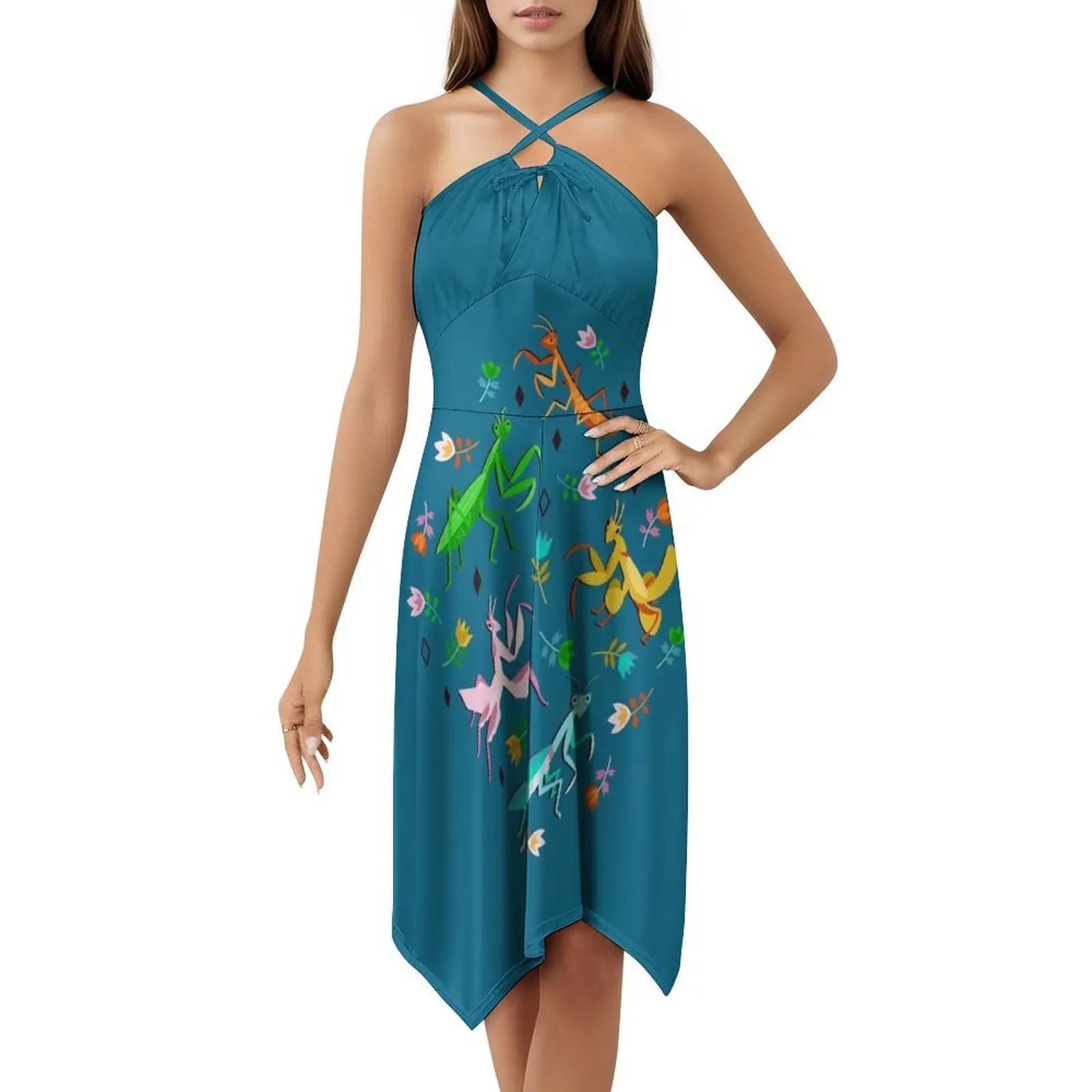 특이한 사마귀 모음-여성을 위한 회색 섹시한 휴가 드레스 비치 파티 생일 미니 드레스 특이한 웹툰