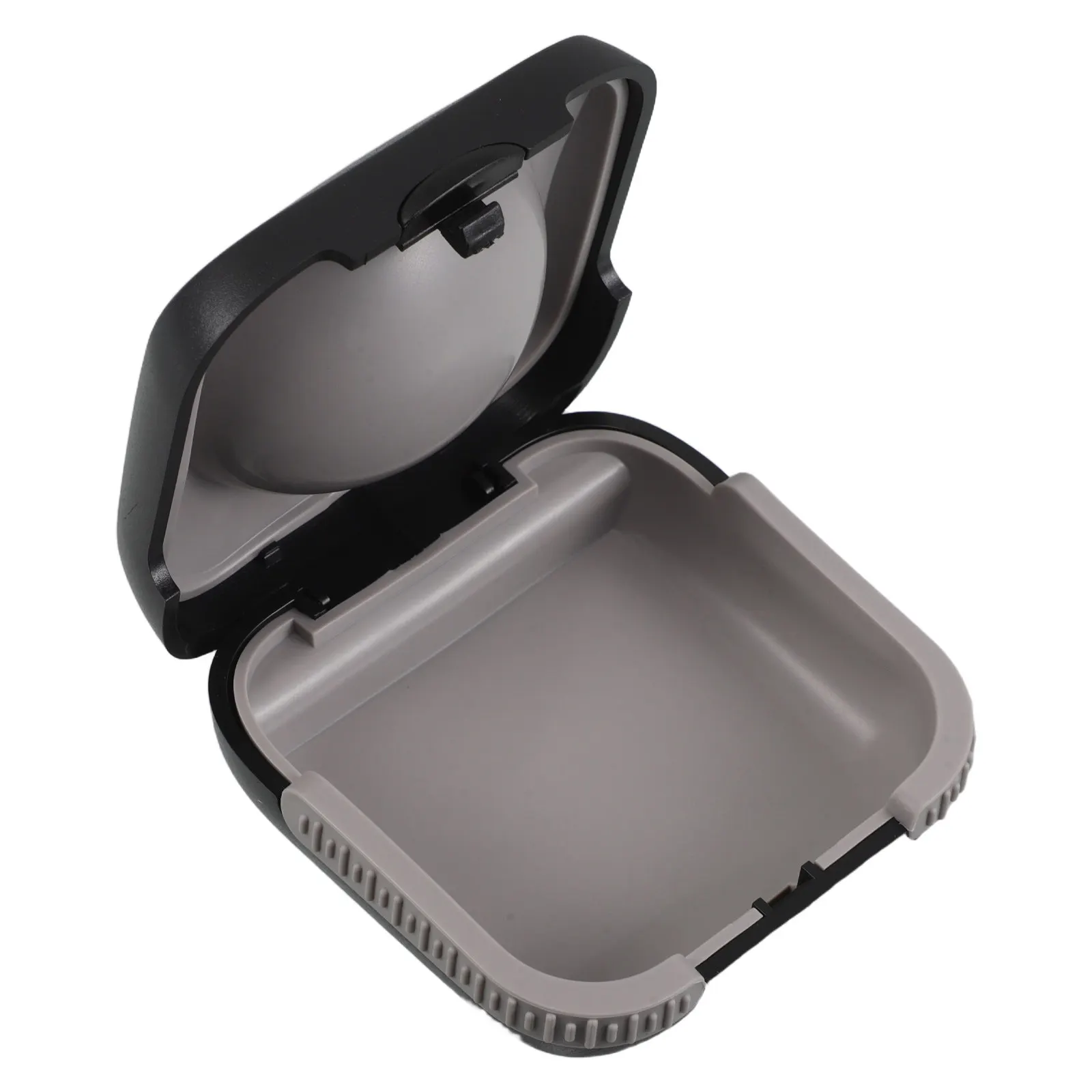 Black Protective Hearing Aid Holder Case Shockproof Storage Box Compact Portable Carrying Case Travel Home Hearing Amplifier