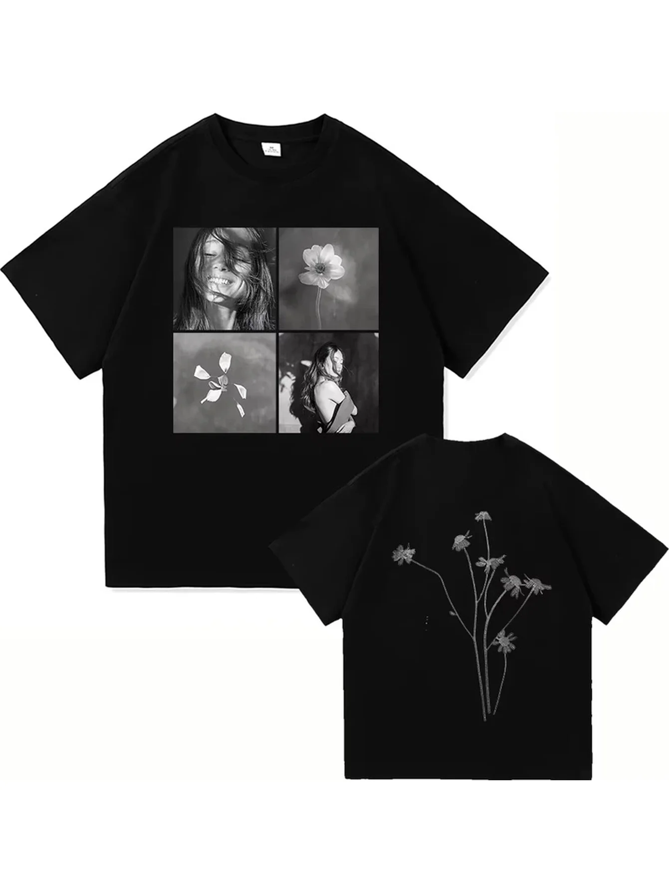 Minimalist Fashionable Portrait Print Graphic Tee T-Shirt Men's Women Streetwear Trendy All-season Unisex Plus Size Loose Fit