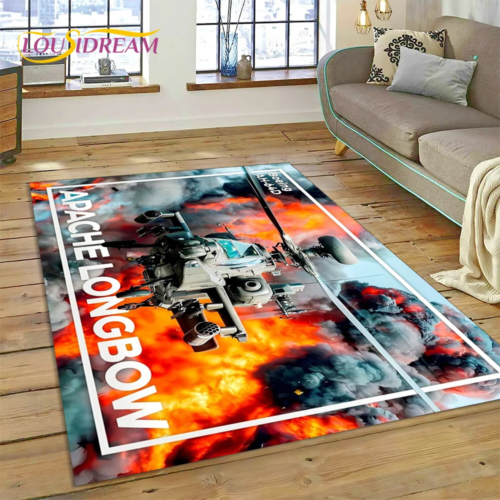 3D Air Force Jet Fighter Spitfire Aircraft Carpet Rug for Home Living Room Bedroom Sofa Doormat Decor,kids Area Rug Non-slip Mat