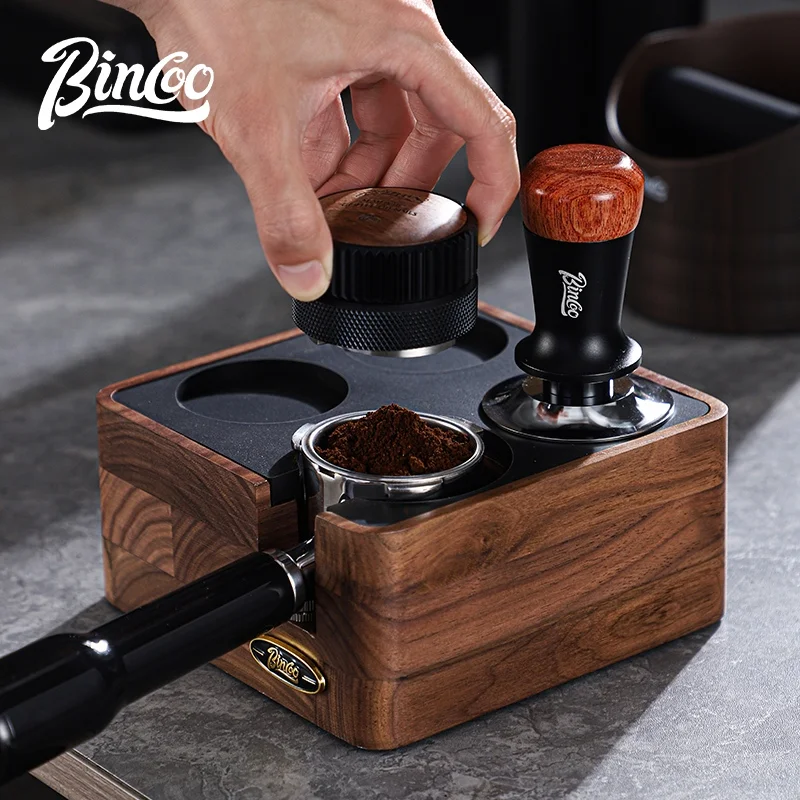BINCOO Portafilter Storage Base Set 51MM 58MM Coffee Tamper Coffee Distributor Espresso Barista Tools